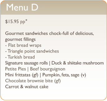 Menu D